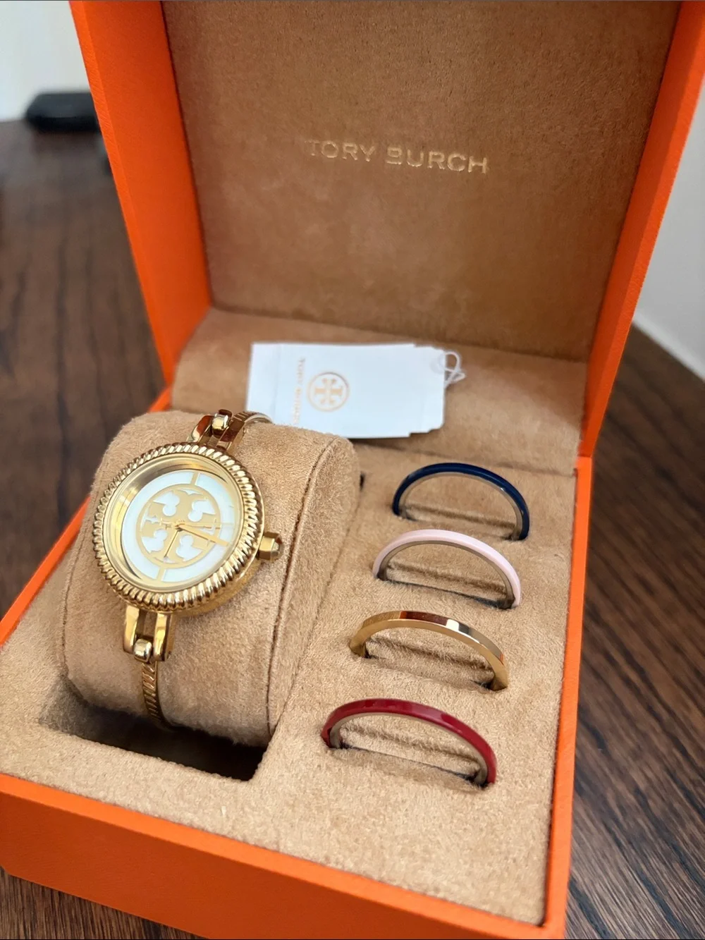 Gold Tory Burch Interchangeable Watch
